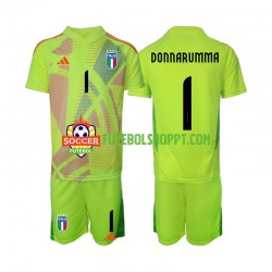 Camisola Júnior Itália Donnarumma 1 Guarda-redes Principais Equipamento Euro 2024 Manga Curta