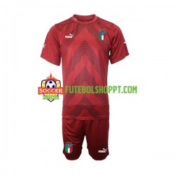 Camisola Júnior Itália Guarda-redes Alternativa Equipamento 2022-2023 Manga Curta