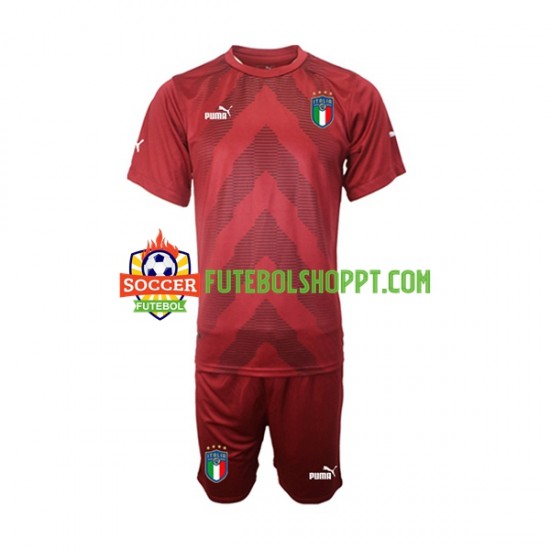 Camisola Júnior Itália Guarda-redes Alternativa Equipamento 2022-2023 Manga Curta