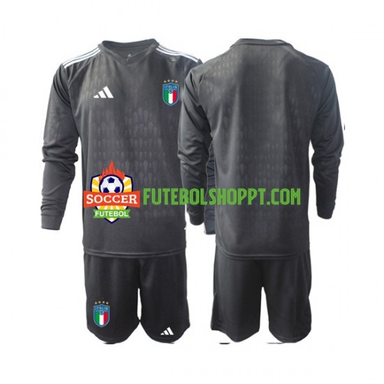 Camisola Júnior Itália Guarda-redes Alternativa Equipamento 2023 Manga Comprida