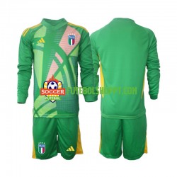 Camisola Júnior Itália Guarda-redes Alternativa Equipamento Euro 2024 Manga Comprida