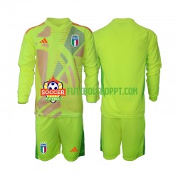 Camisola Júnior Itália Guarda-redes Principais Equipamento Euro 2024 Manga Comprida