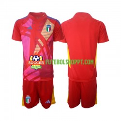 Camisola Júnior Itália Guarda-redes Terceiro Equipamento Euro 2024 Manga Curta