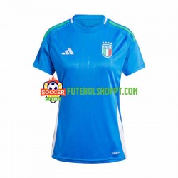 Camisola Mulher Itália Principais Equipamento Euro 2024 Manga Curta
