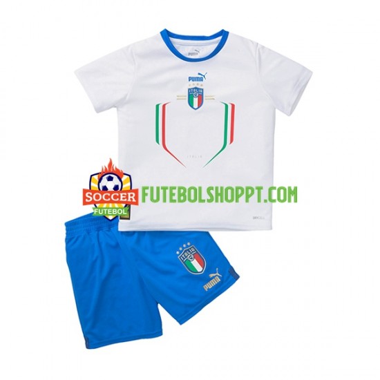Camisola Júnior Itália Alternativa Equipamento 2022-2023 Manga Curta