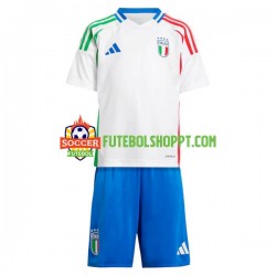 Camisola Júnior Itália Alternativa Equipamento Euro 2024 Manga Curta