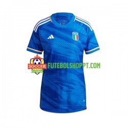 Camisola Mulher Itália Principais Equipamento 2023 Manga Curta