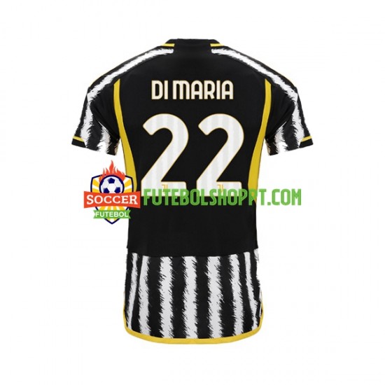 Camisola Homem Juventus Angel Di Maria 22 Principais Equipamento 2023-2024 Manga Curta