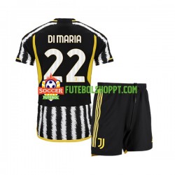 Camisola Júnior Juventus Angel Di Maria 22 Principais Equipamento 2023-2024 Manga Curta