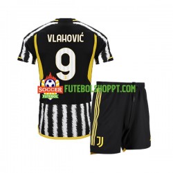 Camisola Júnior Estados Unidos Juventus Dn Vlahovic 9 Principais Equipamento 2023-2024 Manga Curta