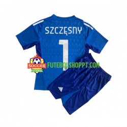 Camisola Júnior Juventus Wojciech Szczesny 1 Guarda-redes Principais Equipamento 2023-2024 Manga Curta