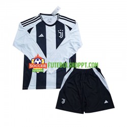 Camisola Júnior Juventus Principais Equipamento 2024-2025 Manga Comprida