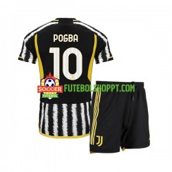 Camisola Júnior Juventus Paul Pogba 10 Principais Equipamento 2023-2024 Manga Curta