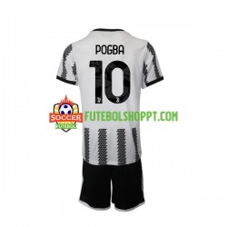 Camisola Júnior Juventus Pogba 10 Principais Equipamento 2022-2023 Manga Curta