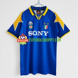 Camisola Homem Juventus Retro Alternativa Equipamento 1995-1996 Manga Curta