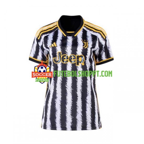 Camisola Mulher Juventus Principais Equipamento 2023-2024 Manga Curta