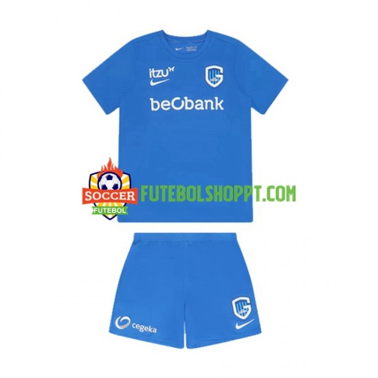 Camisola Júnior KRC Genk Principais Equipamento 2022-2023 Manga Curta