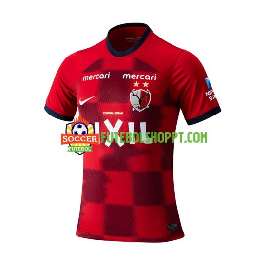 Camisola Homem Kashima Antlers Principais Equipamento 2024 Manga Curta