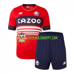 Camisola Júnior LOSC Lille Principais Equipamento 2022-2023 Manga Curta