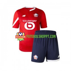 Camisola Júnior LOSC Lille Principais Equipamento 2023-2024 Manga Curta