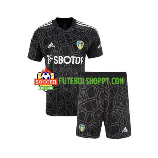 Camisola Júnior Leeds United Guarda-redes Principais Equipamento 2022-2023 Manga Curta