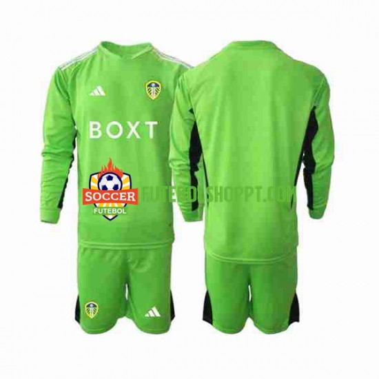 Camisola Júnior Leeds United Guarda-redes Principais Equipamento 2023-2024 Manga Comprida