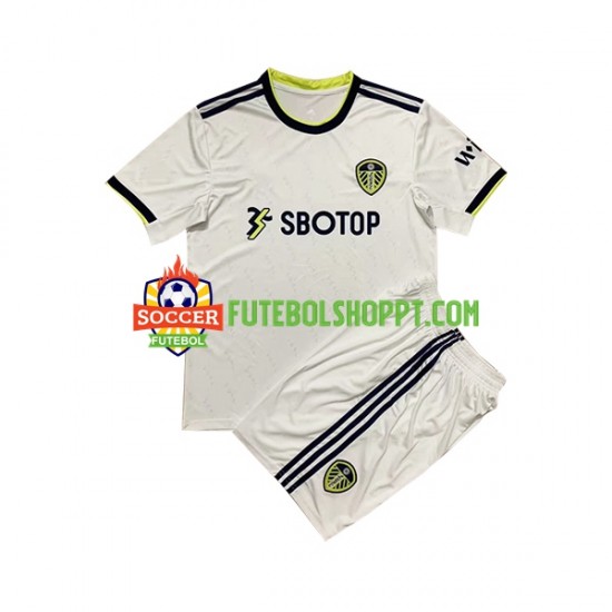 Camisola Júnior Leeds United Principais Equipamento 2022-2023 Manga Curta