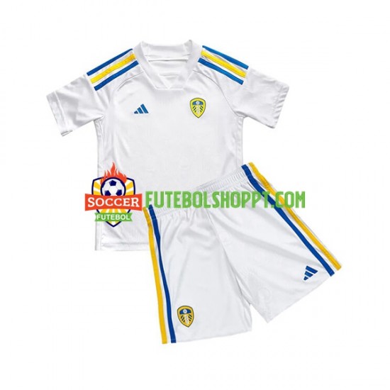 Camisola Júnior Leeds United Principais Equipamento 2023-2024 Manga Curta