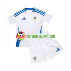 Camisola Júnior Leeds United Principais Equipamento 2024-2025 Manga Curta