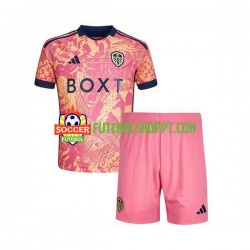 Camisola Júnior Leeds United Terceiro Equipamento 2023-2024 Manga Curta