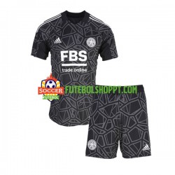 Camisola Júnior Leicester City Guarda-redes Principais Equipamento 2022-2023 Manga Curta