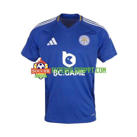 Camisola Homem Leicester City Principais Equipamento 2024-2025 Manga Curta