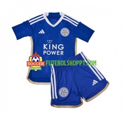 Camisola Júnior Leicester City Principais Equipamento 2023-2024 Manga Curta