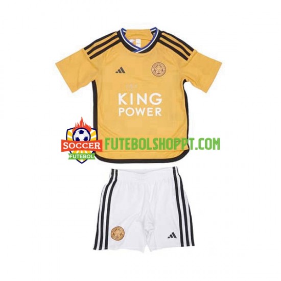 Camisola Júnior Leicester City Terceiro Equipamento 2023-2024 Manga Curta