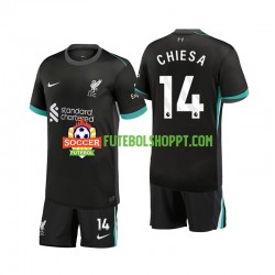 Camisola Júnior Liverpool Chiesa 14 Alternativa Equipamento 2024-2025 Manga Curta