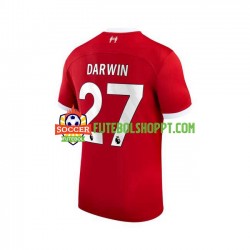 Camisola Homem Liverpool Darwin Nunez 27 Principais Equipamento 2023-2024 Manga Curta