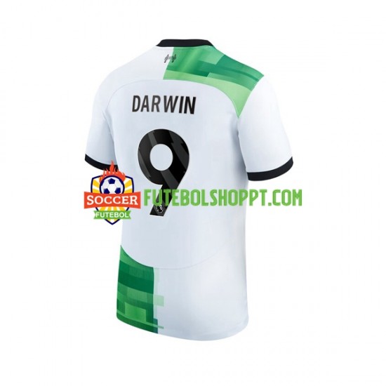 Camisola Homem Liverpool Darwin Nunez 9 Alternativa Equipamento 2023-2024 Manga Curta
