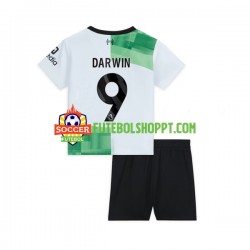 Camisola Júnior Liverpool Darwin Nunez 9 Alternativa Equipamento 2023-2024 Manga Curta