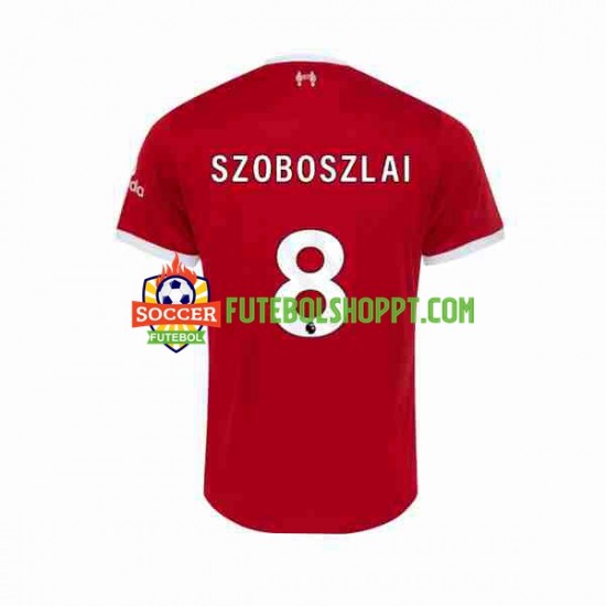 Camisola Homem Liverpool Dominik Szoboszlai 8 Principais Equipamento 2023-2024 Manga Curta