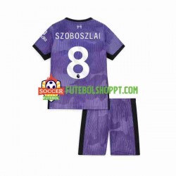 Camisola Júnior Liverpool Dominik Szoboszlai 8 Terceiro Equipamento 2023 Manga Curta