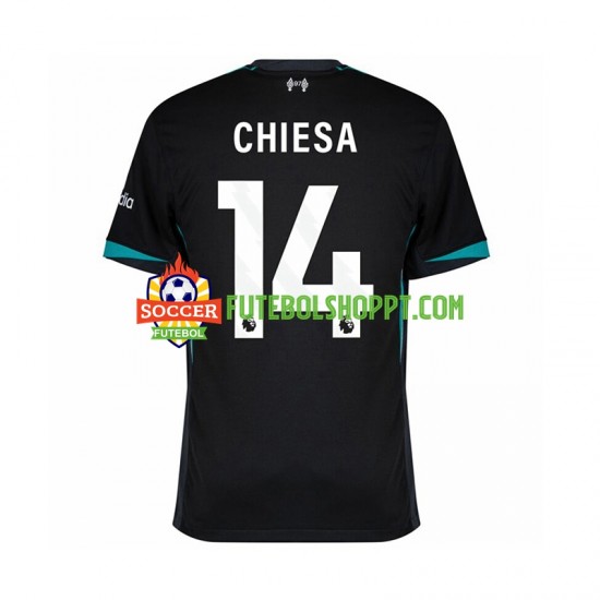 Camisola Homem Liverpool Federico Chiesa 14 Alternativa Equipamento 2024-2025 Manga Curta