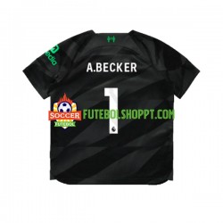 Camisola Homem Liverpool A.Becker 1 Guarda-redes Alternativa Equipamento 2023-2024 Manga Curta