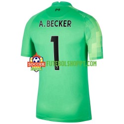 Camisola Homem Liverpool A.Becker 1 Guarda-redes Principais Equipamento 2021-2022 Manga Curta