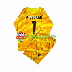 Camisola Júnior Liverpool A.Becker 1 Guarda-redes Terceiro Equipamento 2023-2024 Manga Comprida