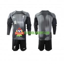 Camisola Júnior Liverpool Guarda-redes Alternativa Equipamento 2022-2023 Manga Comprida