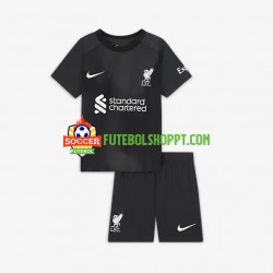 Camisola Júnior Liverpool Guarda-redes Alternativa Equipamento 2022-2023 Manga Curta