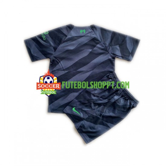 Camisola Júnior Liverpool Guarda-redes Alternativa Equipamento 2023-2024 Manga Curta