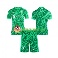 Camisola Júnior Liverpool Guarda-redes Alternativa Equipamento 2024-2025 Manga Curta