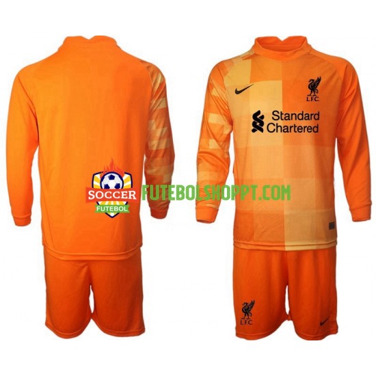 Camisola Júnior Liverpool Guarda-redes Quarto Equipamento 2021-2022 Manga Comprida