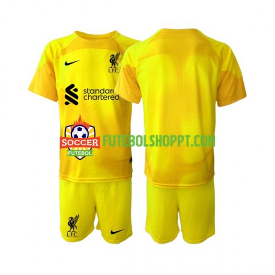 Camisola Júnior Liverpool Guarda-redes Quarto Equipamento 2022-2023 Manga Curta